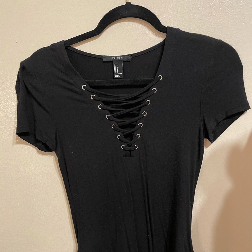 Forever 21 Cross-Tied Bodysuit (S)